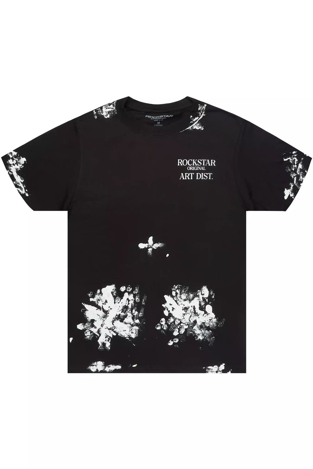 Filip Jet Black Graphic Oversized T-Shirt