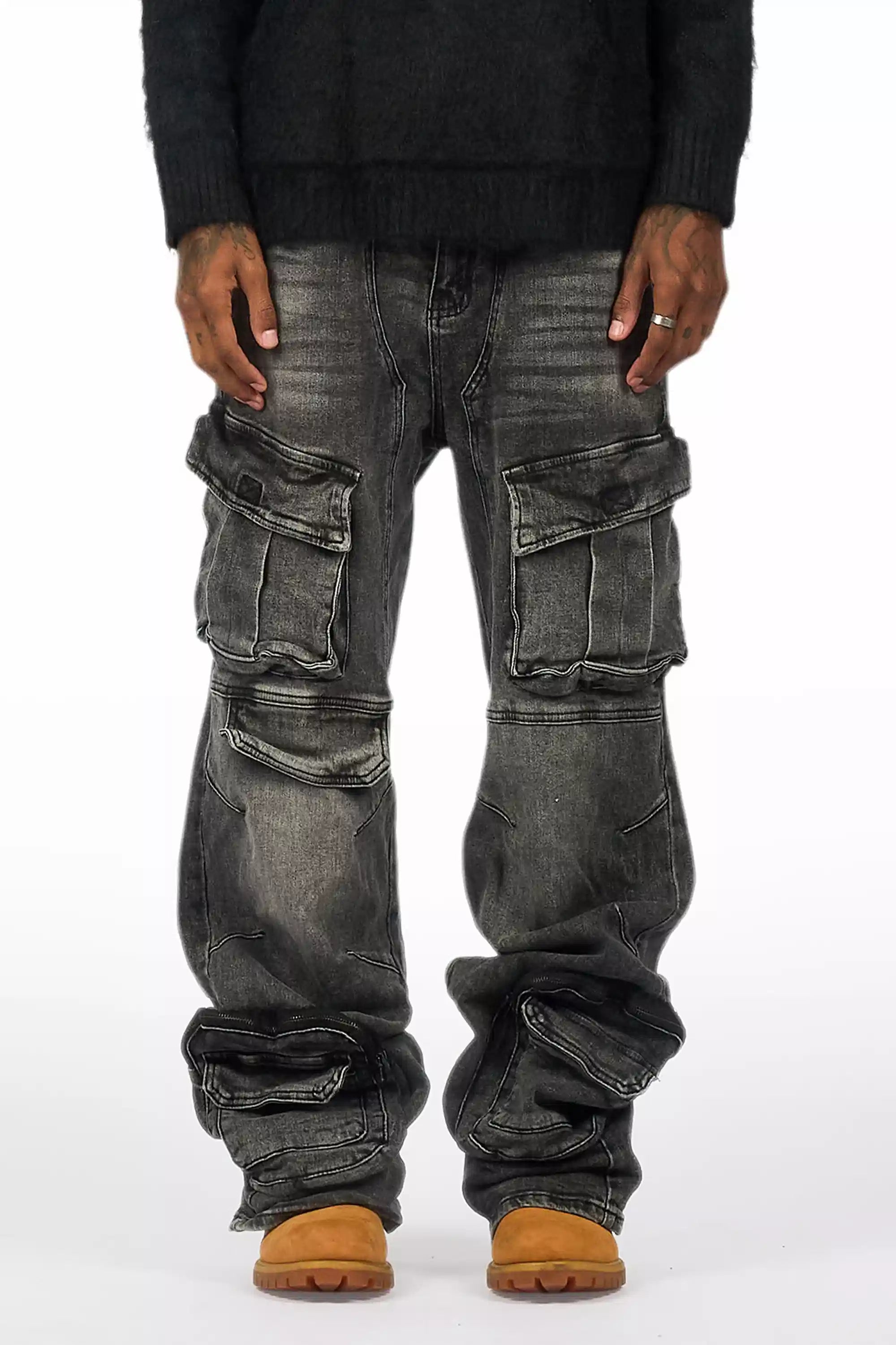 Velo Black Baggy Fit Jean