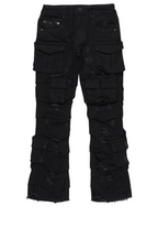 Boys Gentry Black Stacked Flare Jean