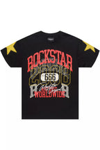 Santie Black Oversized Graphic T-Shirt