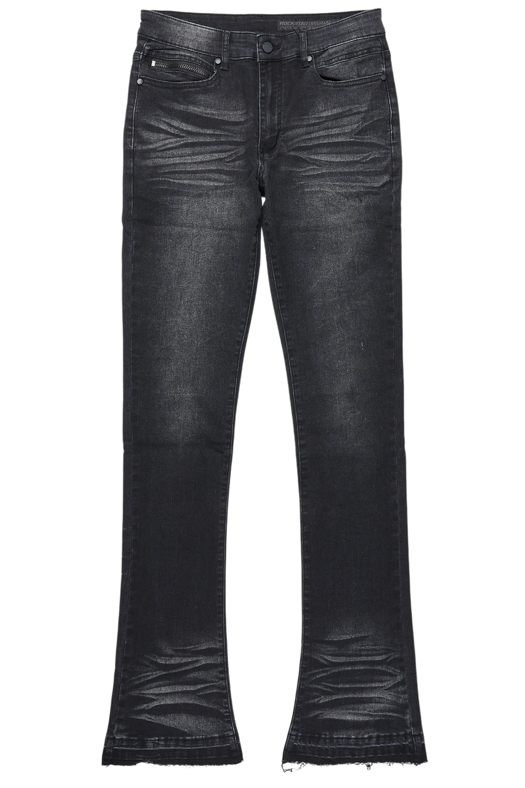 Dag Dark Grey Stacked Flare Jean