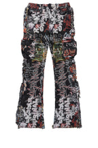 Boys Jari Multi Stacked Tapestry Flare Jean