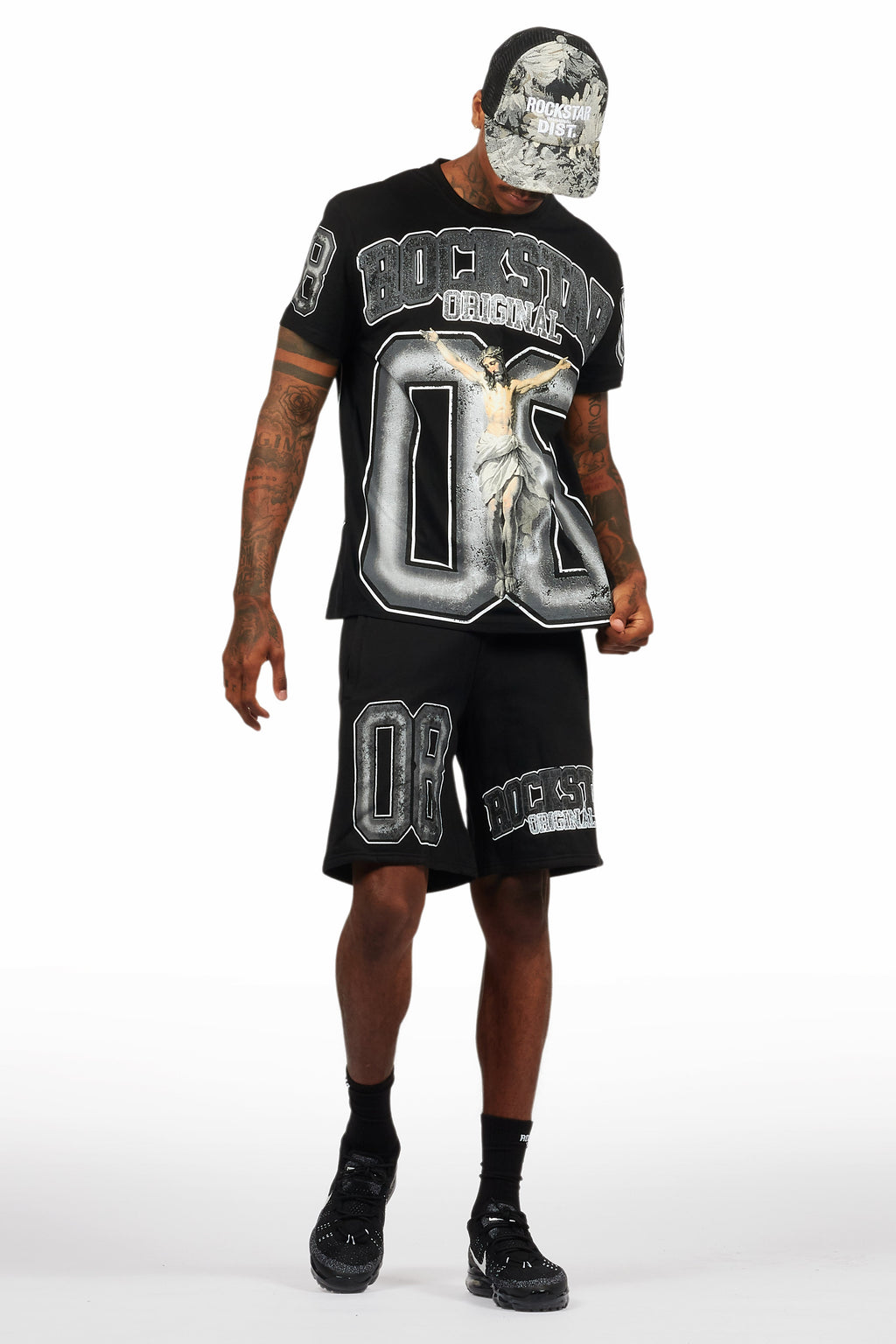 Fields Black/Grey T-Shirt Short Set