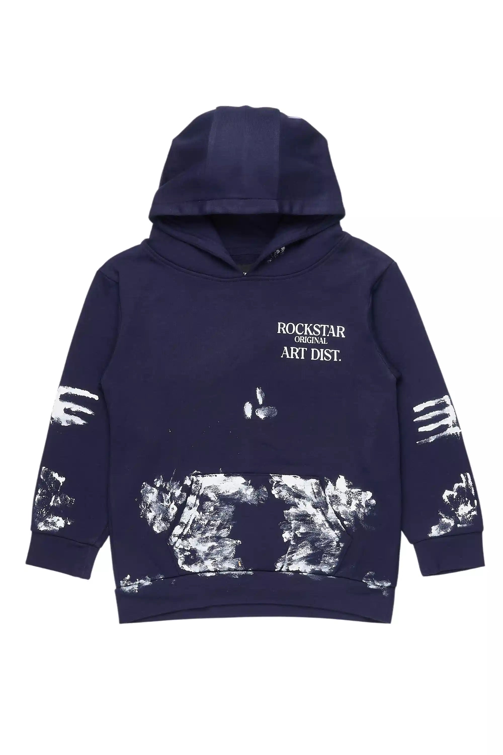 Boys Filip Navy/White Graphic Hoodie