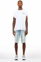 Shake Blue Denim Short