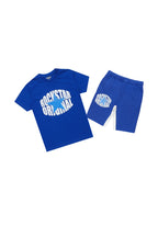 Boys Mallor Royal Blue T-Shirt Short Set