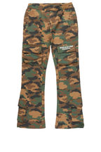 Boys Connor Faded Camo Stacked Flare Track Pant