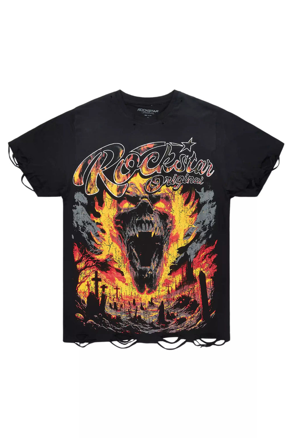 Flamer Black Graphic T-Shirt