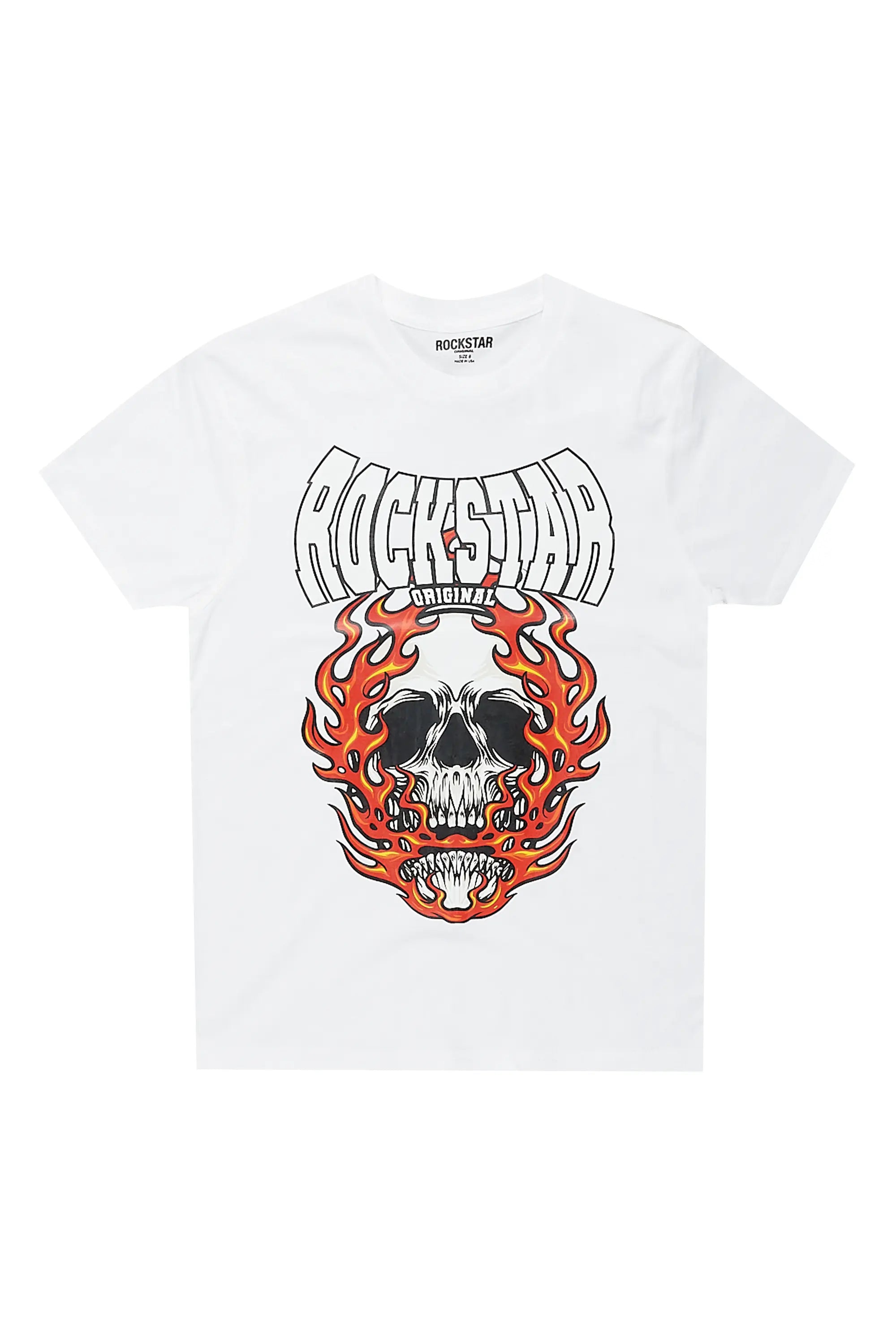 Boys Cashel White Graphic T-Shirt