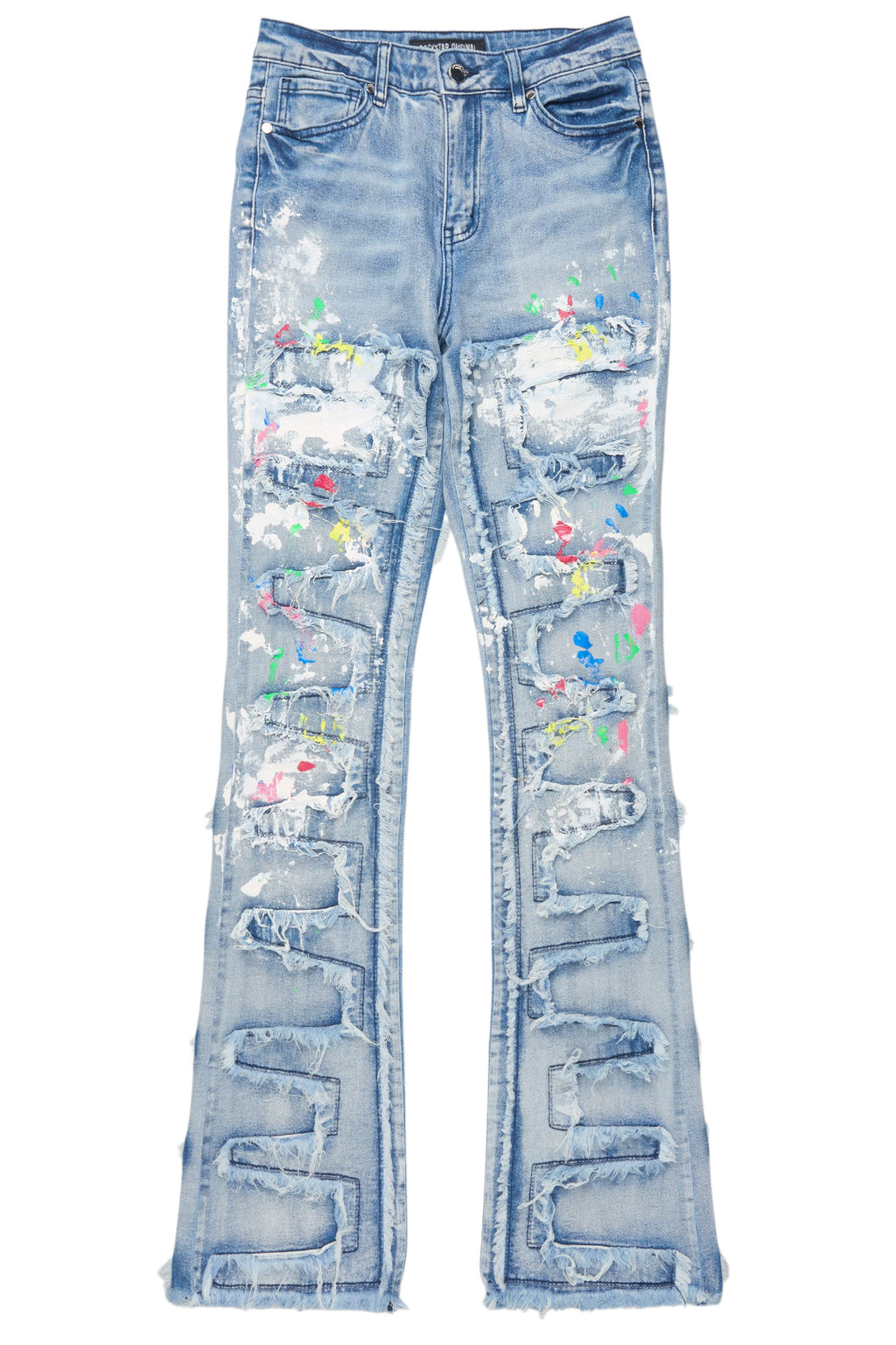 Raeshell Med. Wash Painted Stacked Jean
