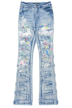 Raeshell Med. Wash Painted Stacked Jean