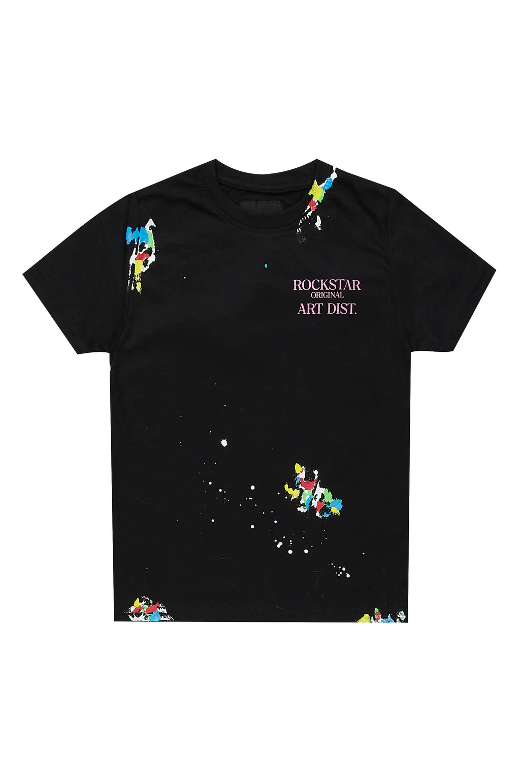 Girls Palmira Black/Pink Graphic T-Shirt