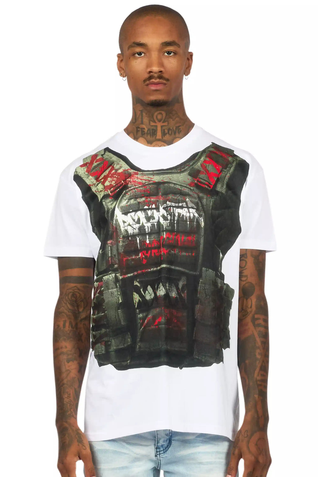 Reilly White Graphic T-Shirt