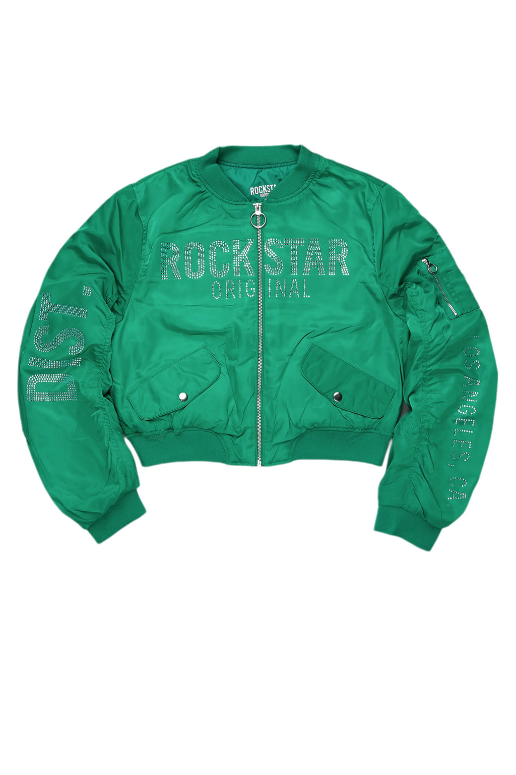 Charneisa Green Bomber Jacket