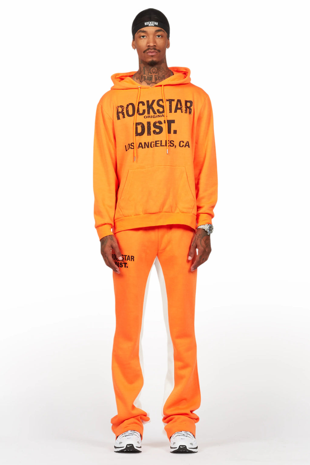Lake Orange Hoodie/Baggy Track Pant Set