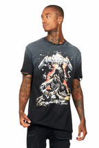 Akando Black Graphic Oversized T-Shirt