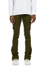 Jaymes Olive Stacked Flare Jean
