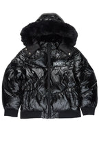 Girls Destina Black Puffer Jacket