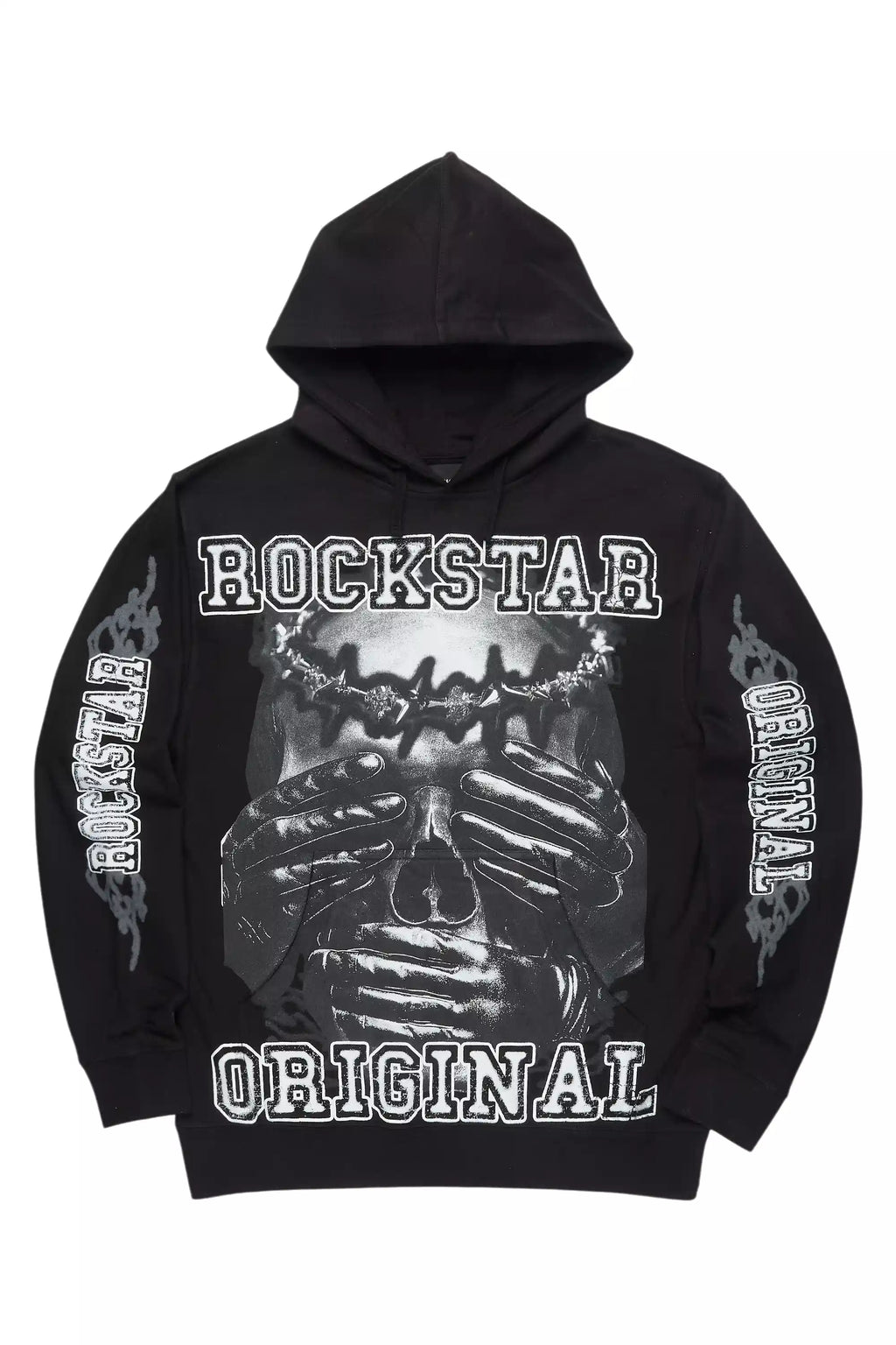 Eden Black Graphic Hoodie