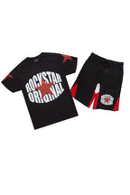 States Black T-Shirt/Short Set