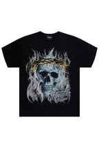 Valenska Black Rhinestone Short Sleeve Tee