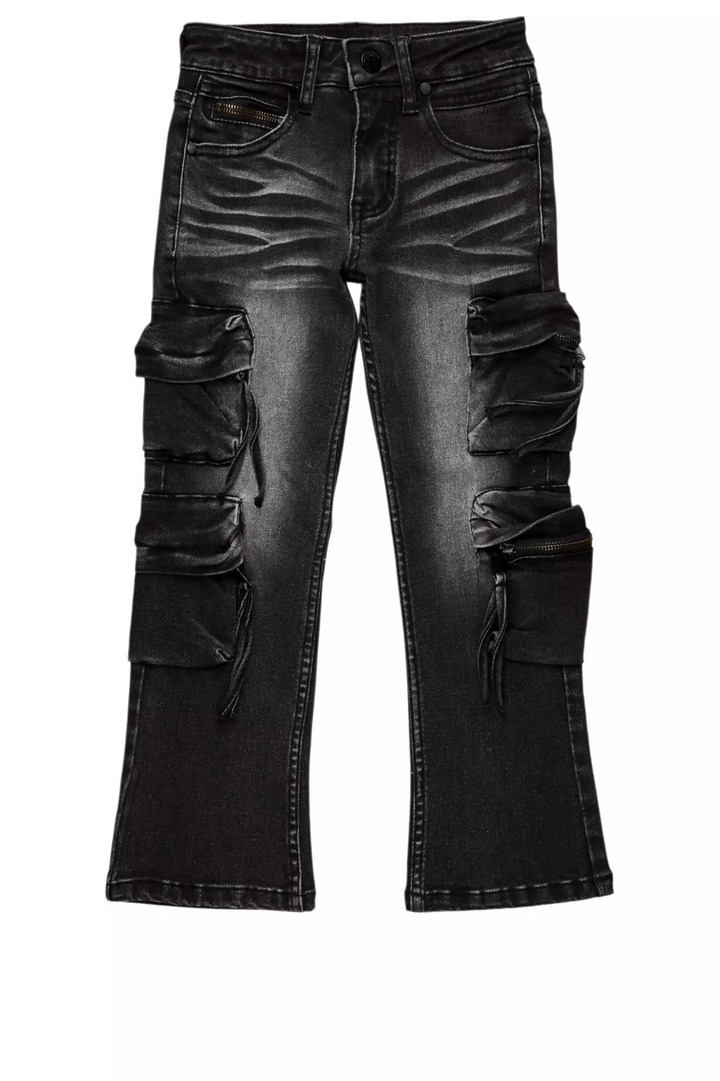 Boys Rodion Dark Grey Slim Fit Cargo Jean