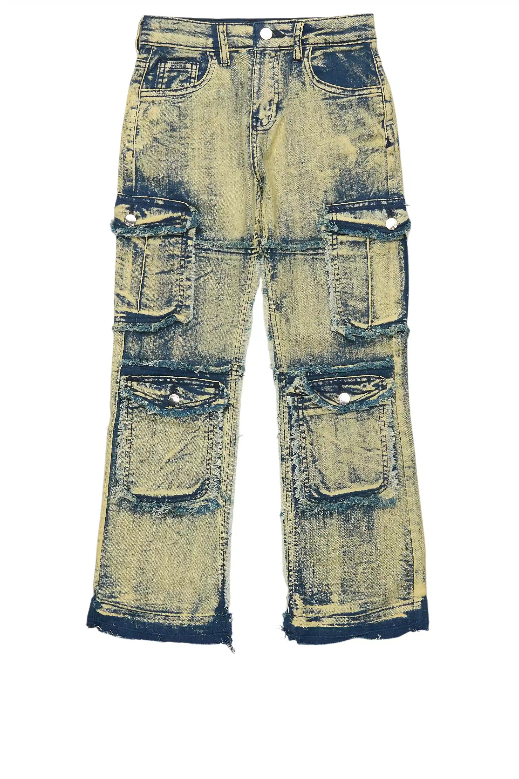 Boys Zarian Vintage Light Blue Cargo Jean