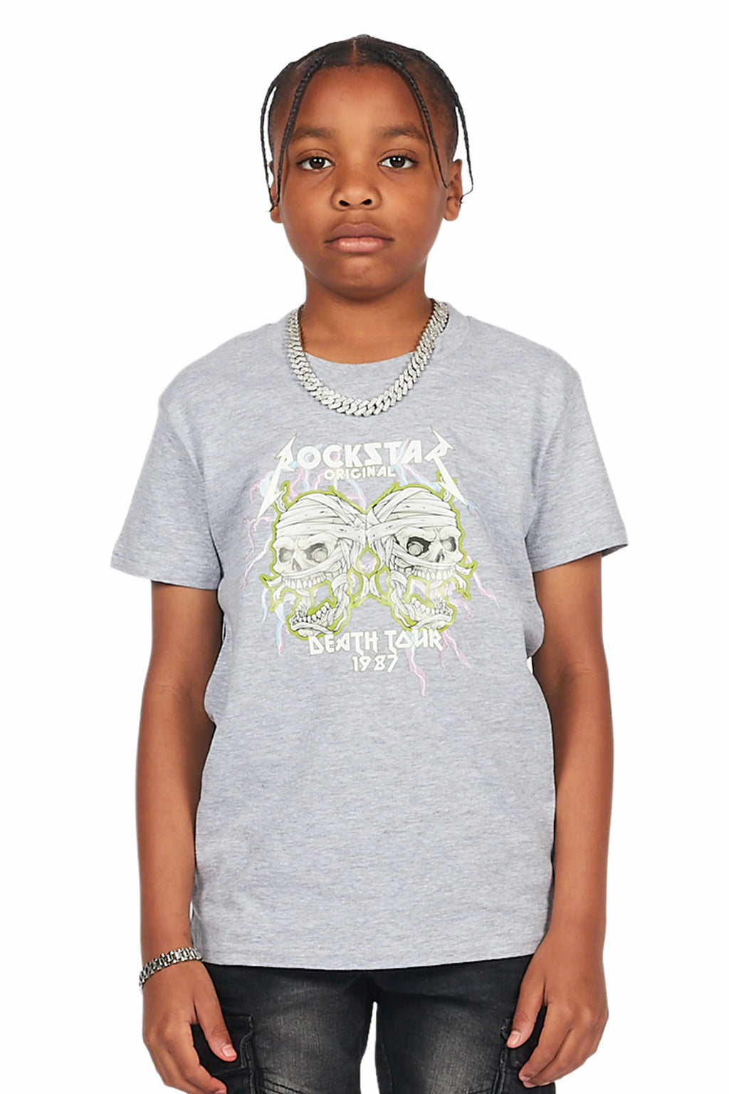 Boys Wilbur Grey Graphic T-Shirt