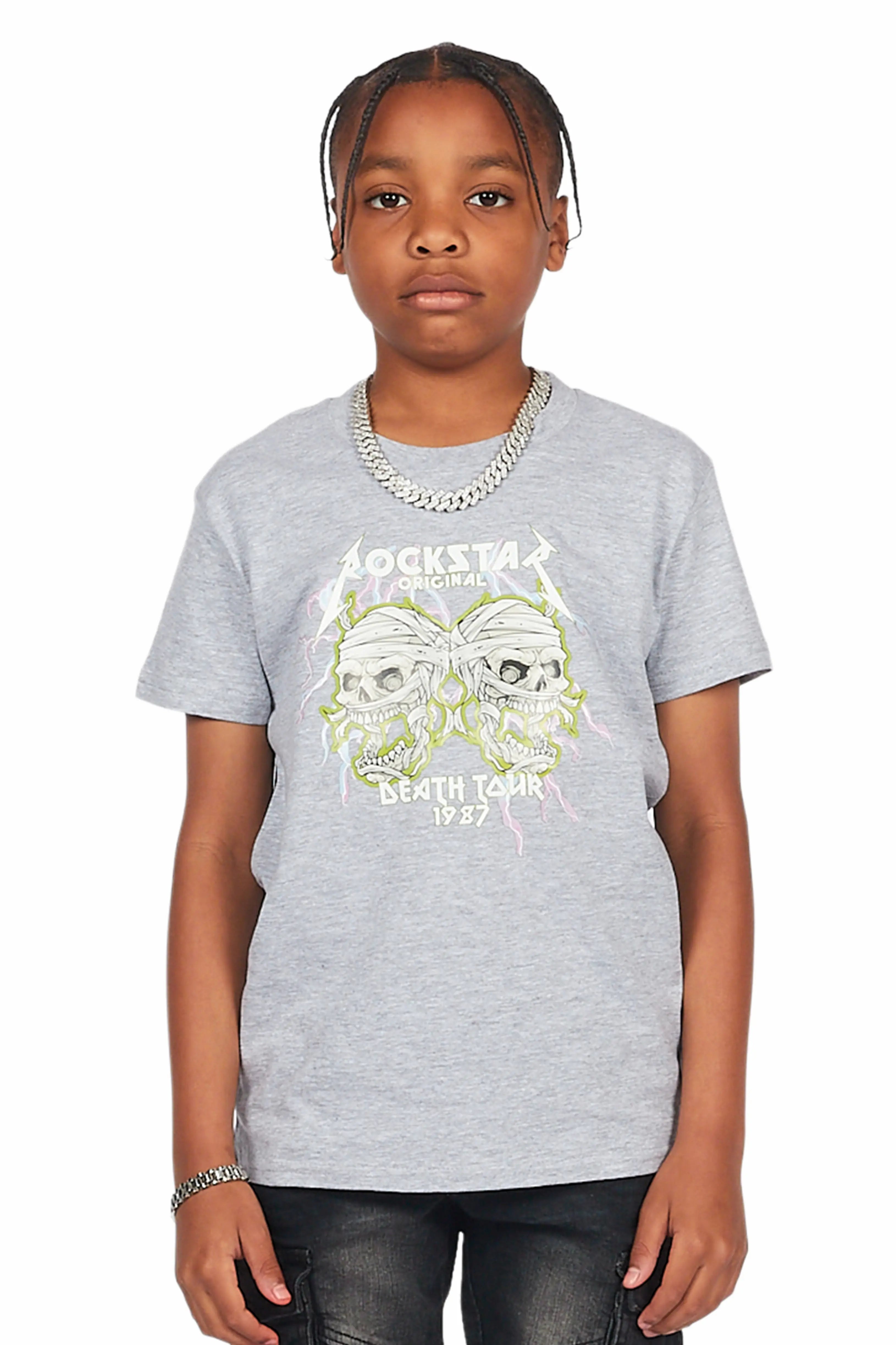 Boys Wilbur Grey Graphic T-Shirt