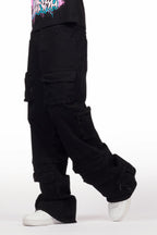 Pocketeer Black Baggy Cargo Fit Jean