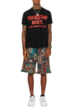 Tappy Black/Blue T-Shirt Short Set