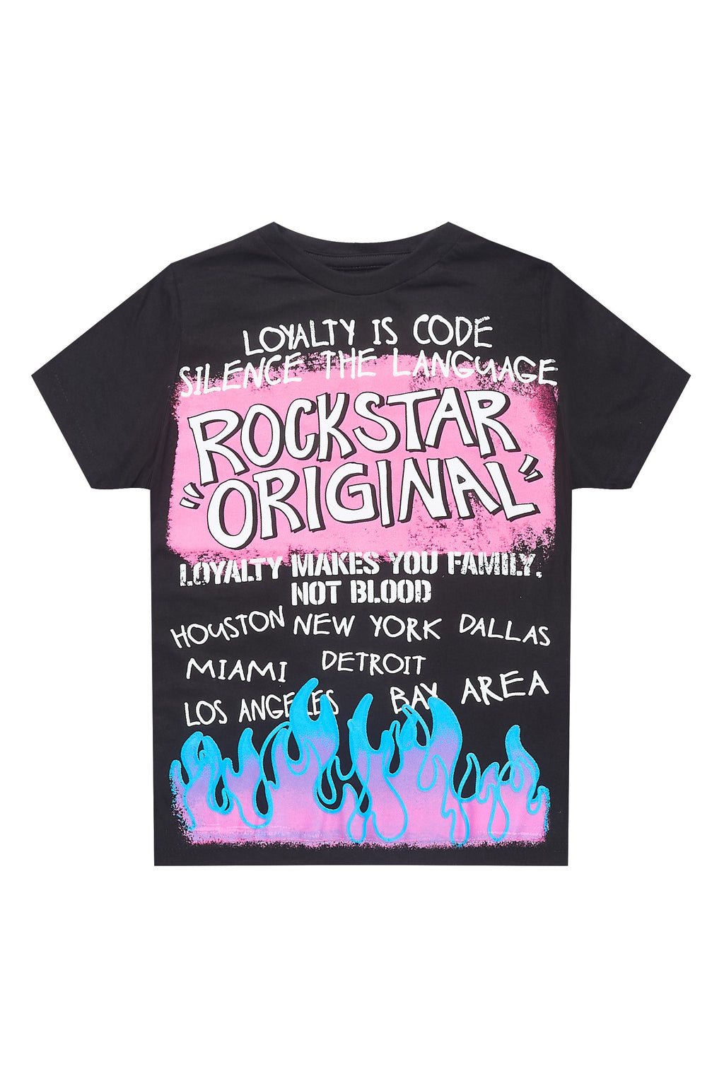 Girls Bridgette Black/Pink Graphic T-Shirt