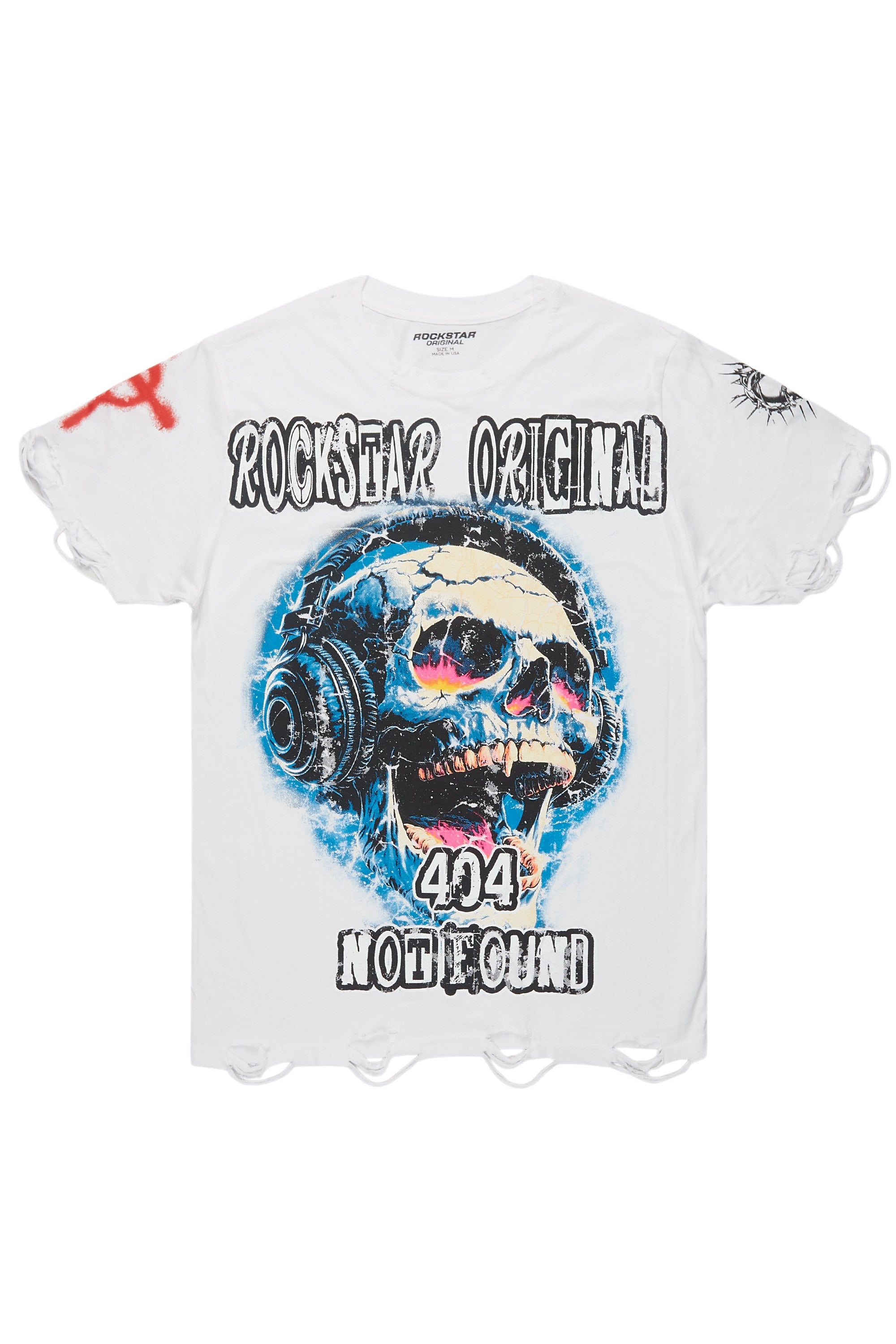 Amare White Graphic T-Shirt