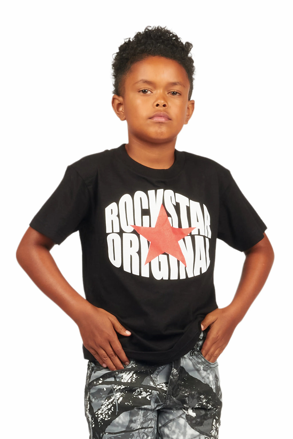 Boys Ezra Black Graphic T-Shirt