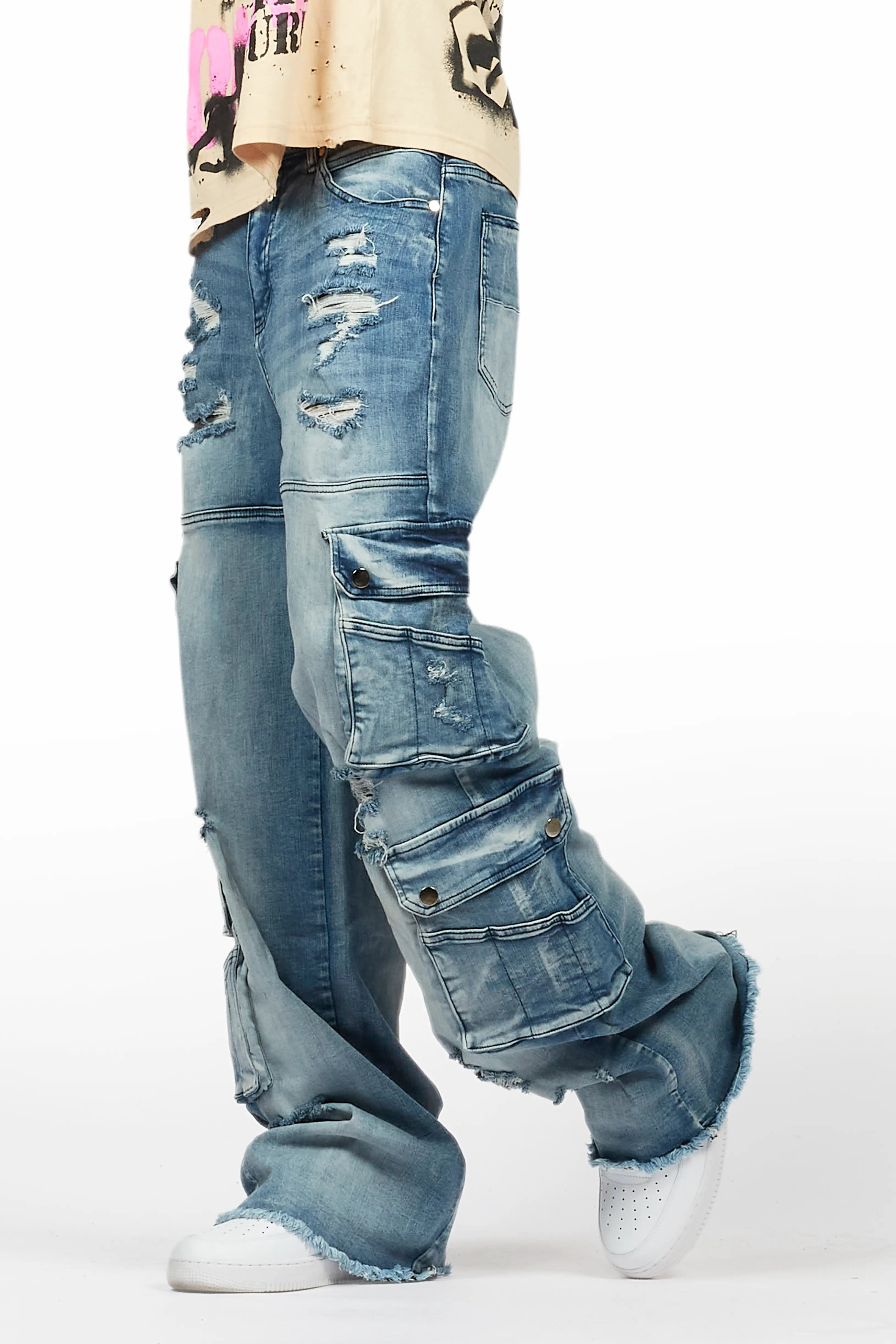 Keylor Blue Baggy Fit Jean