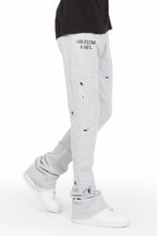 Farlee Heather Grey Super Stacked Flare Pants