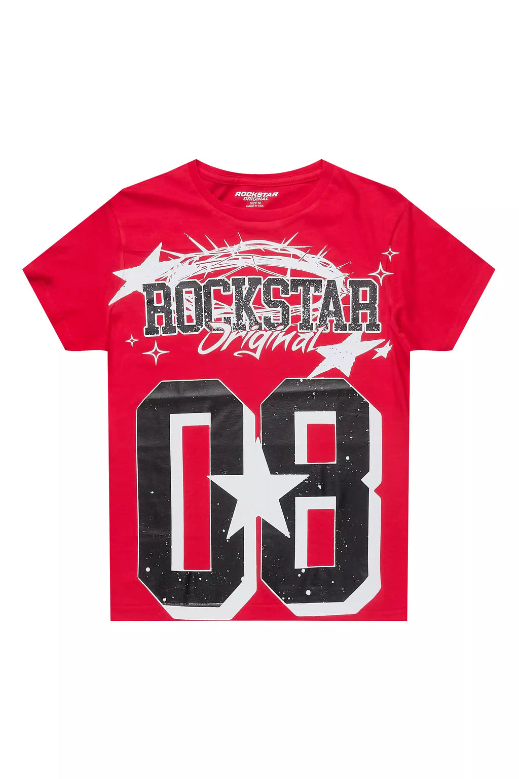 Boys Allstar Red/Black Graphic T-Shirt