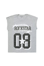 Boys Allstar Grey/Black Graphic Muscle T-Shirt