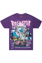 Kip Purple Oversized Graphic T-Shirt