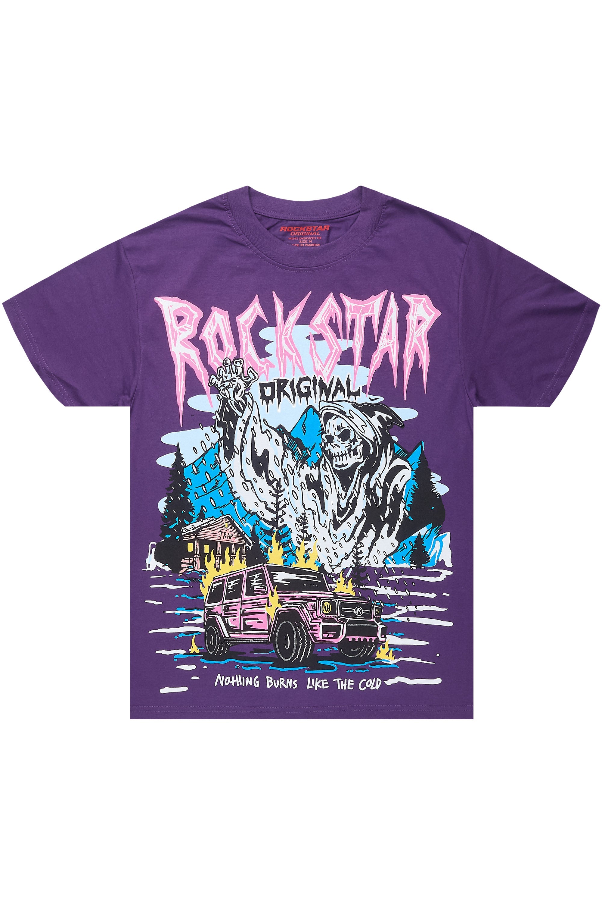 Kip Purple Oversized Graphic T-Shirt