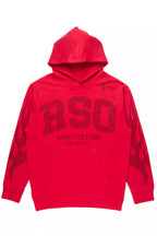 Merek Red/Black Rhinestone Graphic Hoodie