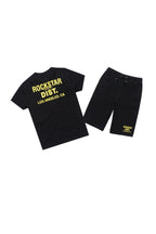 Boys Lake Black T-Shirt/Short Set