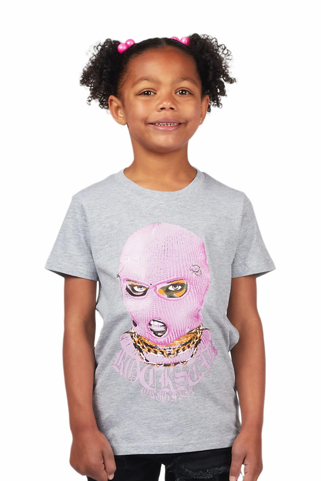 Girls Mura Heather Grey Graphic T-Shirt