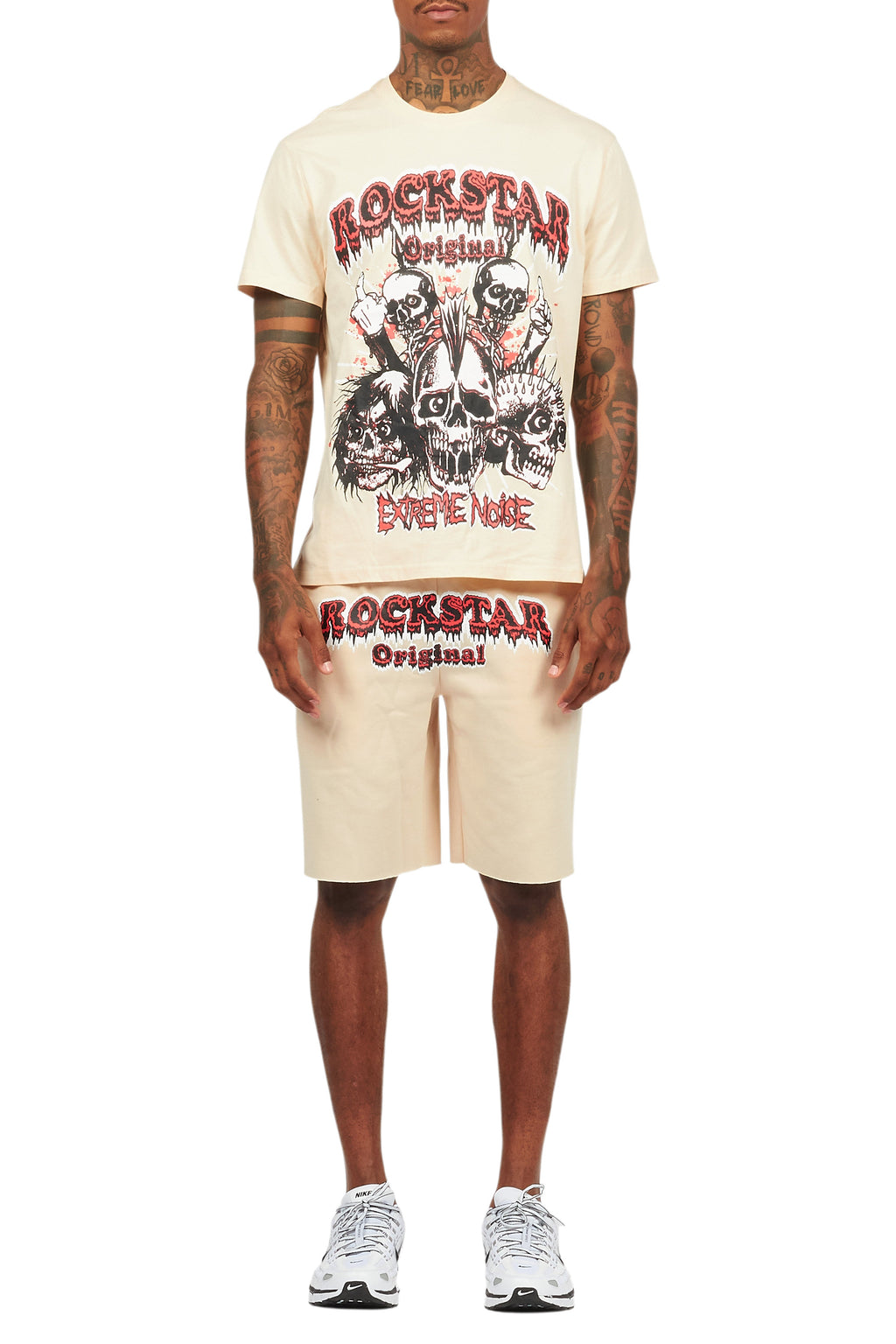 Tabor Beige T-Shirt/Short Set