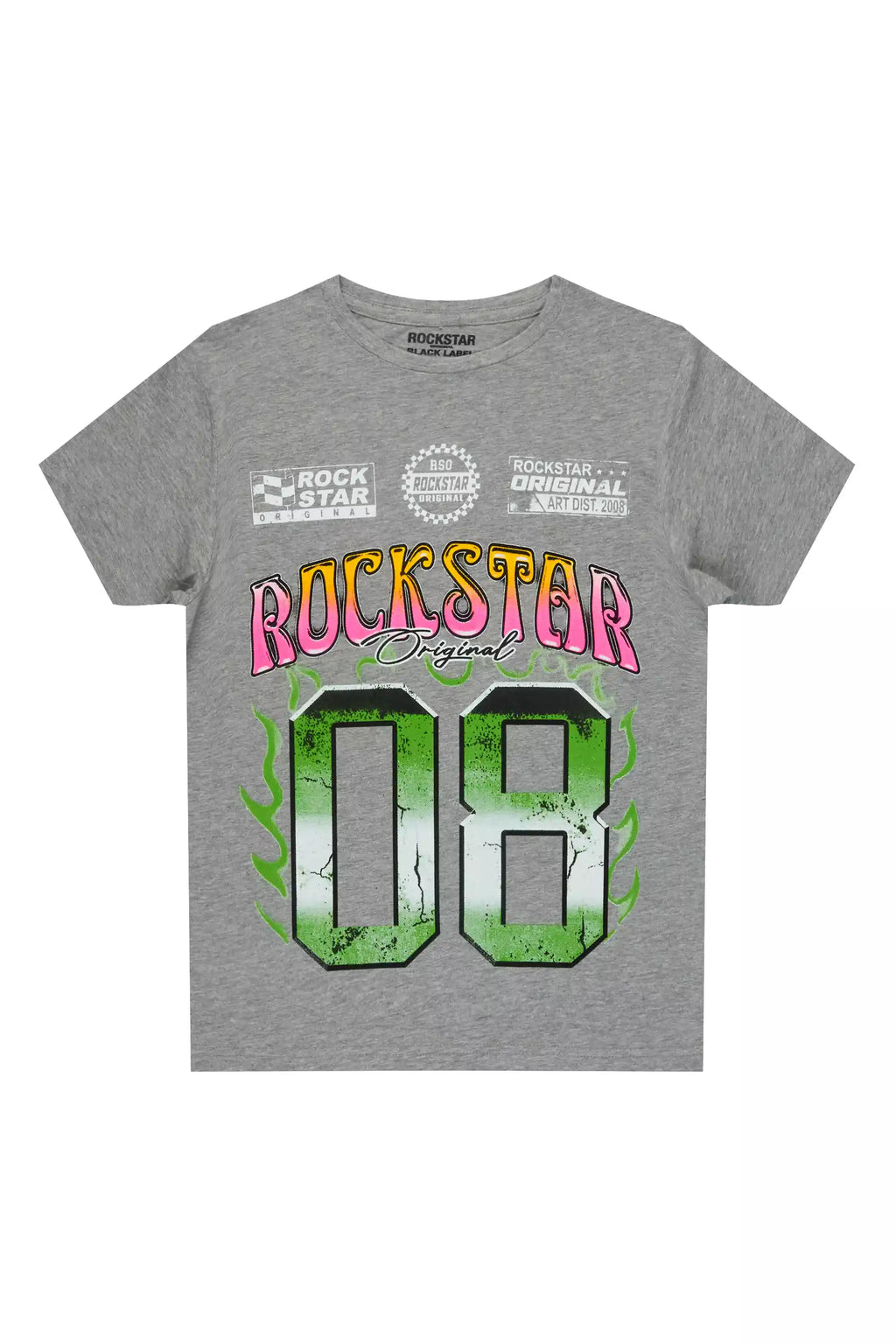 Boys Quito Heather Grey/Multi Graphic T-Shirt