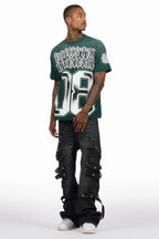 Nealon Black Baggy Cargo Fit Jean