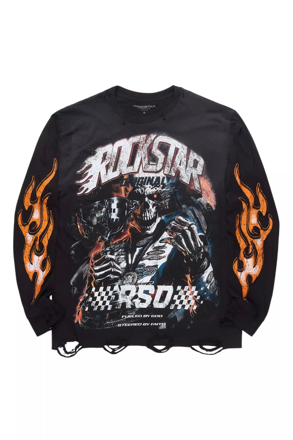 Blaek Black/Yellow Long Sleeve Graphic T-Shirt