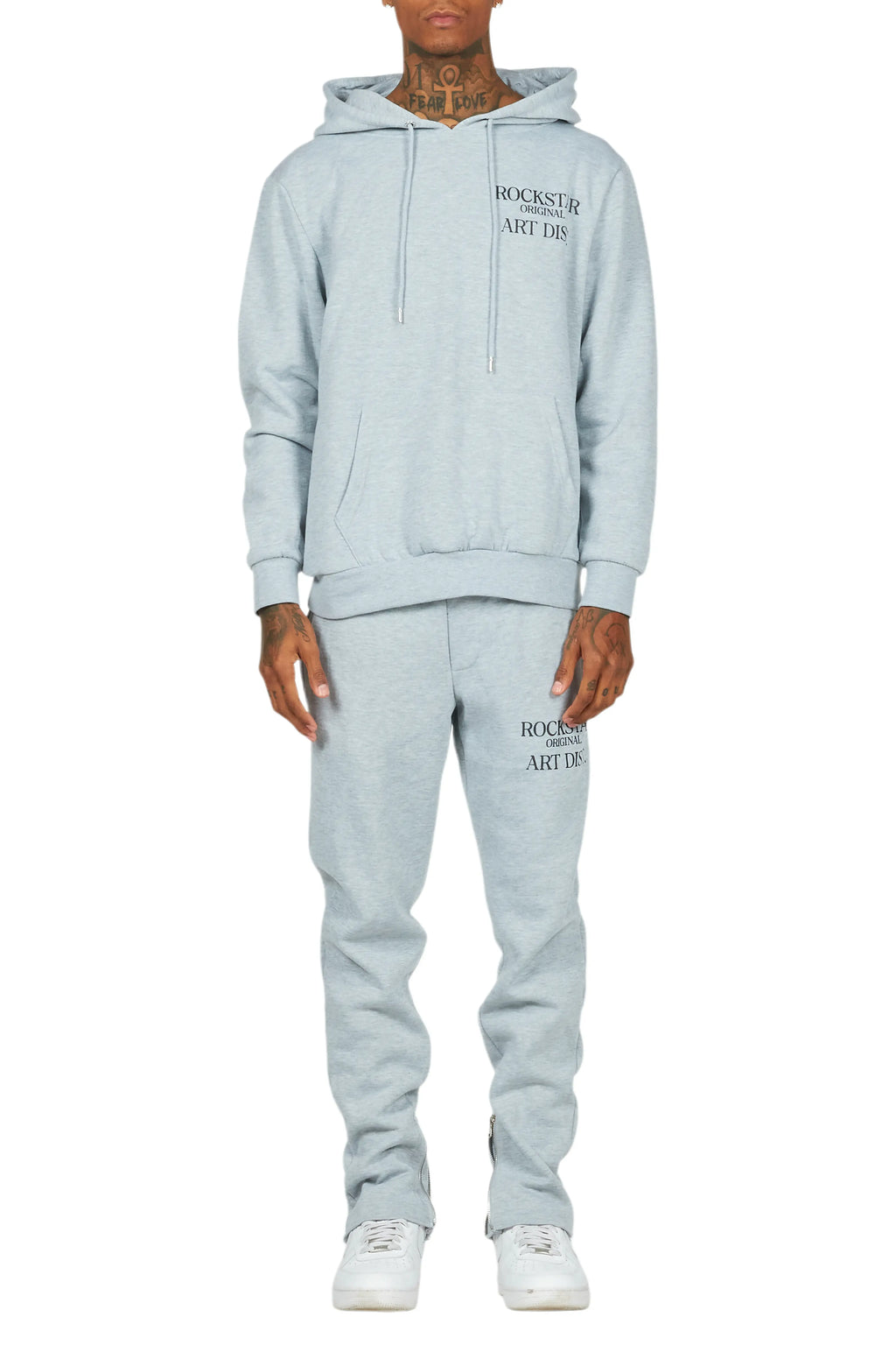 Briggs Heather Grey Hoodie/Slim Fit Track Set