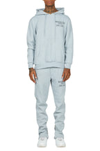 Briggs Heather Grey Hoodie/Slim Fit Track Set