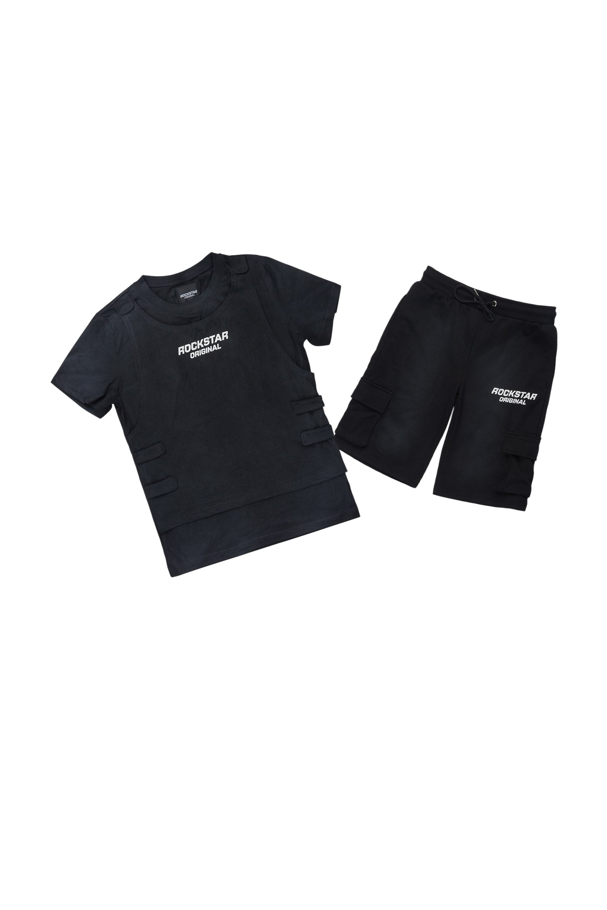 Boys Herbie Black T-Shirt/Cargo Short Set